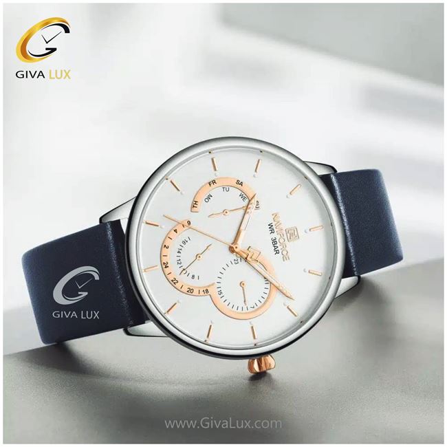 ساعت مچی اورجینال ناوی فورس سه موتوره فول تایم مدل NF3011M 3011 (5).jpg